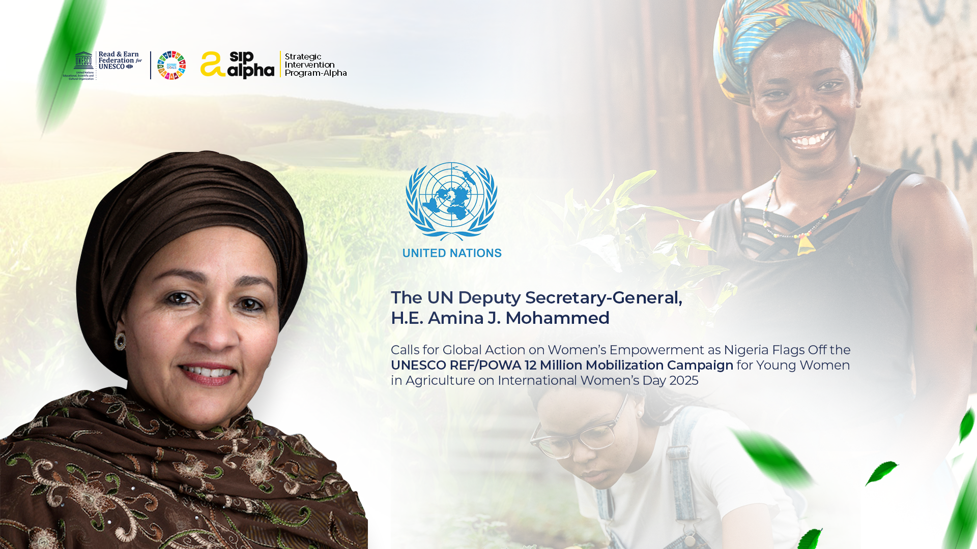 UNESCO REF IWD 2025 — UN Deputy Secretary-General Amina J. Mohammed — IWD 2025