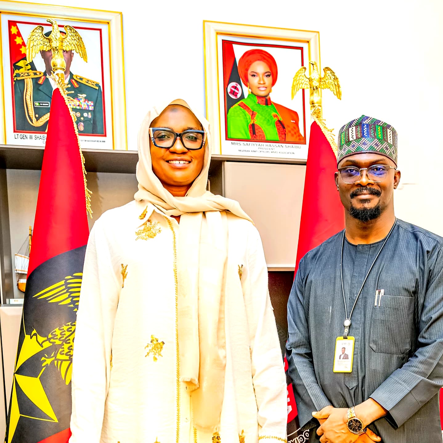 UNESCO REF President Prince Ladigbolu-Oranmiyan with NAOWA President Hajia Safiyyah Hassan Shaibu