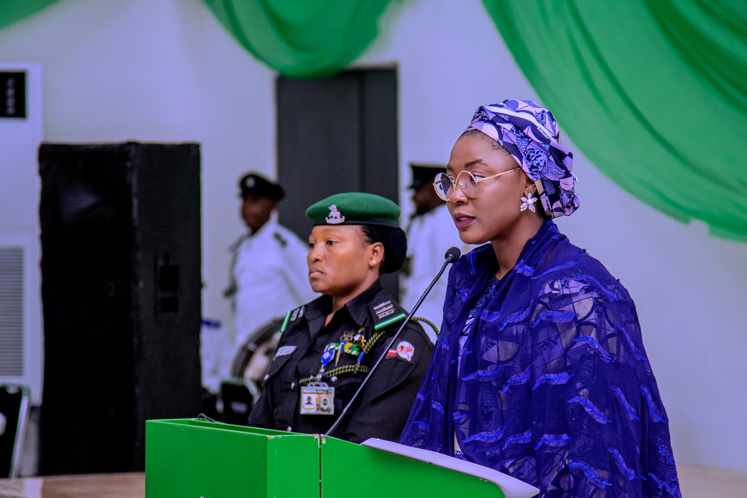 Dr. Jamila Bio Ibrahim, Honourable Minister of Youth Development, representing President Bola Ahmed Tinubu