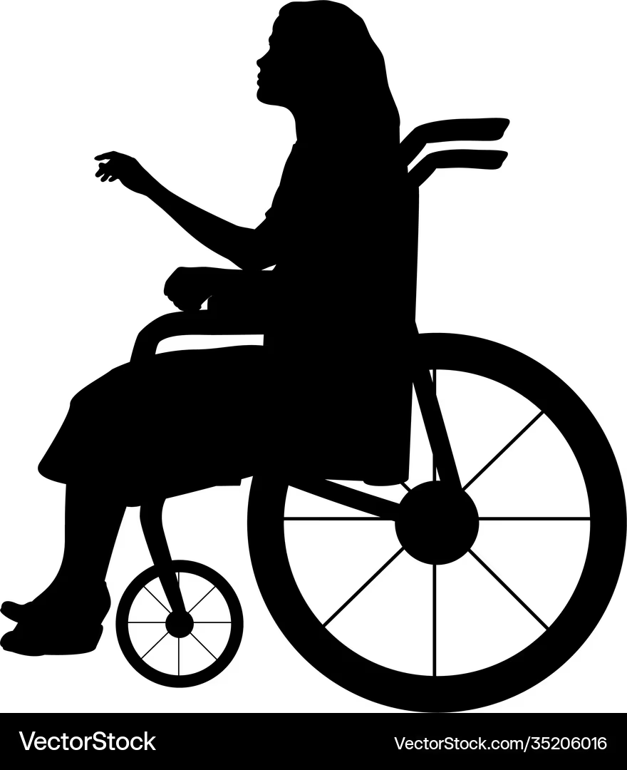 Woman in wheelchair, The VOICE Initiative